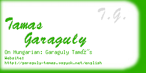 tamas garaguly business card